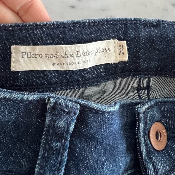 Pilcro & the Letterpress High-rise dennin legging Jeans with Patch Pockets - Picture 3 of 11